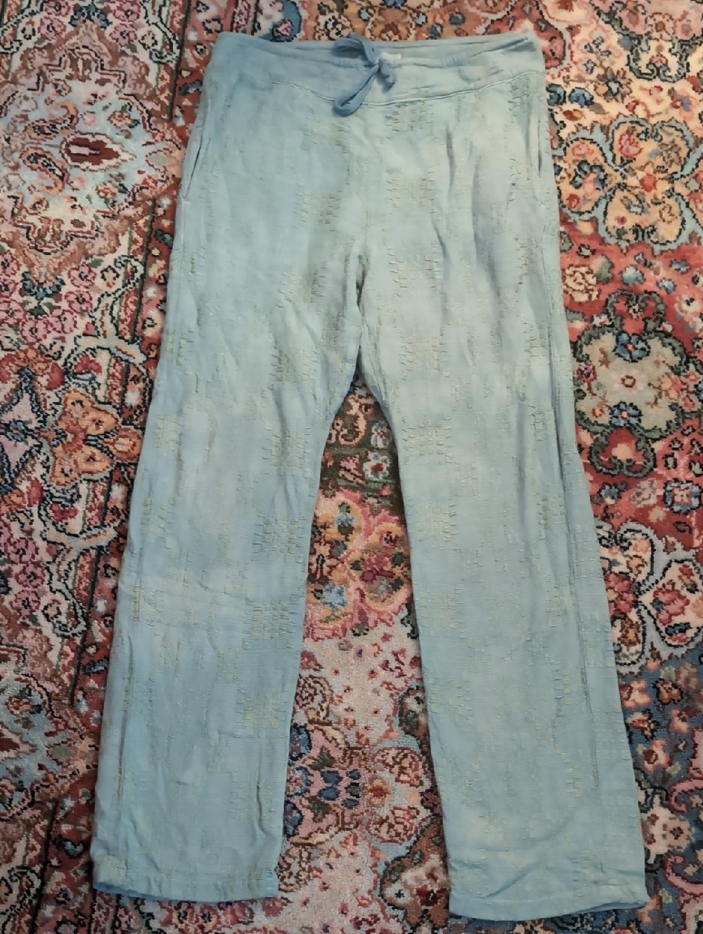 Fethiye in Hand-Poomed Pants